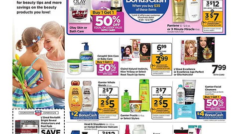 Rite Aid P&G ‘Wellness+ Rewards BonusCash’ Features