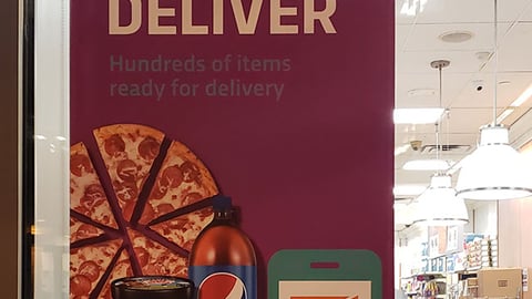 7-Eleven 7Now 'We Deliver' Window Cling