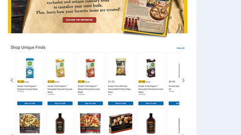 Kroger 'Treasure EmporiYum' Web Page