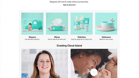 Target Cloud Island Web Page
