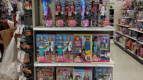 Target Barbie '60' Endcap Header
