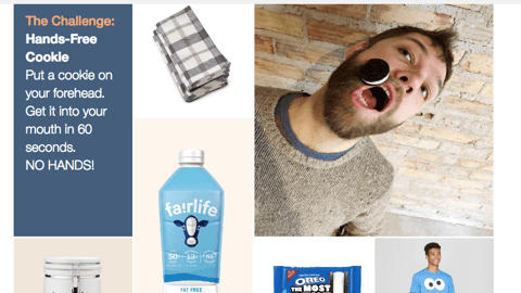 Target 'Hands-Free Cookie' Page