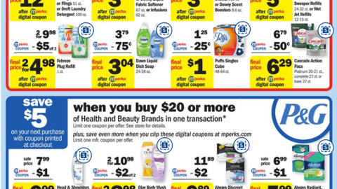 Meijer P&G 'Save $5' Features