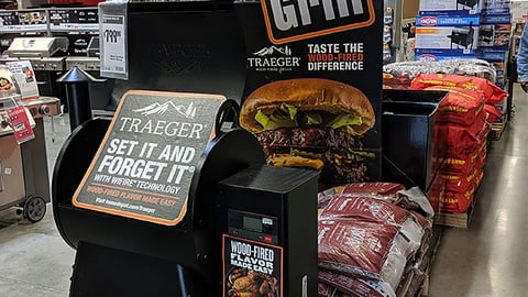Traeger Home Depot 'Thrill of the Grill' Sign