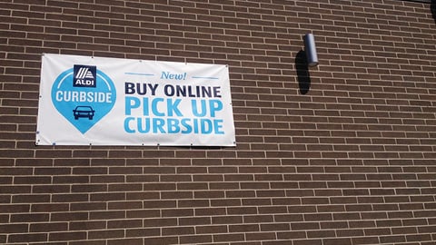 Aldi Curbside Outdoor Banner