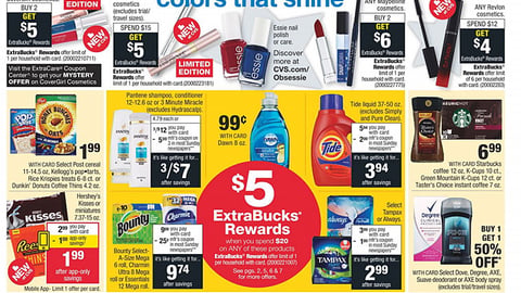 CVS P&G '$5 ExtraBucks Rewards' Feature