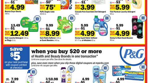 Meijer P&G 'Save $5' Features