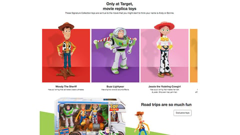 Target 'Toy Story 4' Page