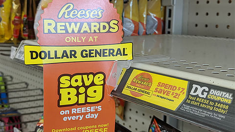 Dollar General Reese's 'Rewards' Shelf Talker