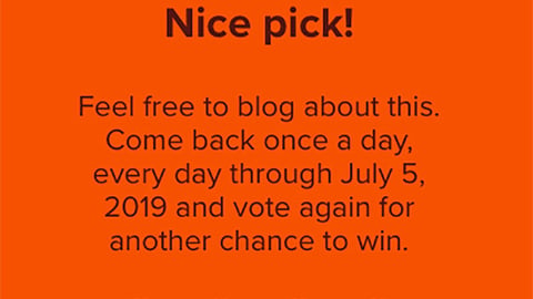 Dollar General Reese's 'Taste, Vote Win' Page