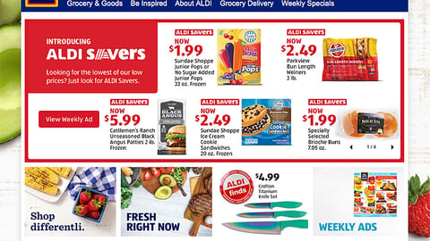 Aldi 'Savers' Carousel Ad