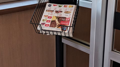 Aldi 'Savers' Circular Rack Sign