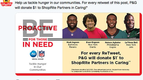 ShopRite P&G 'Be Proactive' Twitter Update