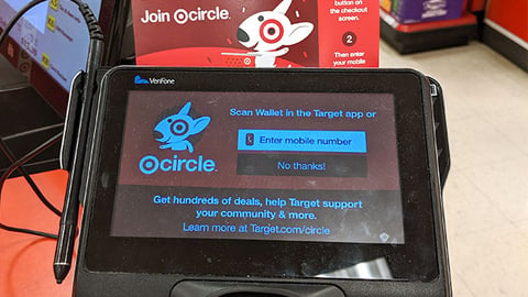 Target Circle Checkout Sign
