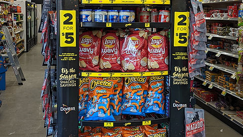 Frito-Lay Dollar General 'Tis the Season' Endcap