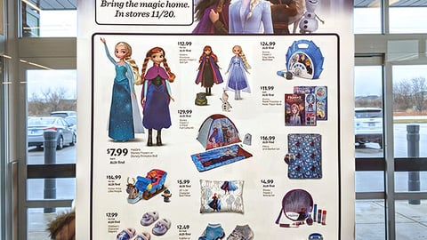 'Frozen 2' Aldi Window Poster