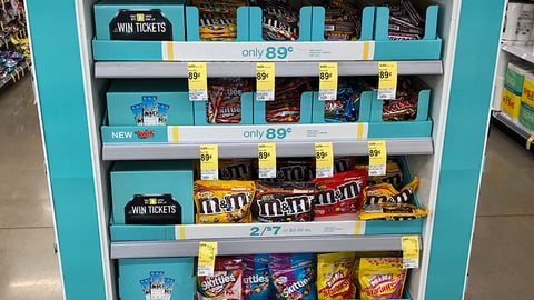 Mars 'Win Tickets' Walgreens Endcap