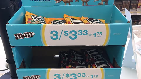 M&M's 'Flavor Vote' Walgreens Counter Display
