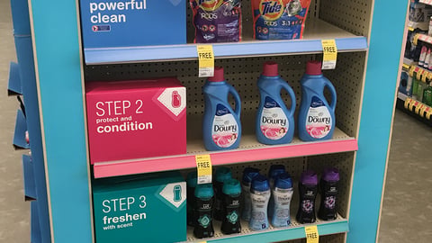 P&G Laundry Walgreens Endcap