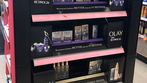Olay Retinol 24 Walgreens Endcap