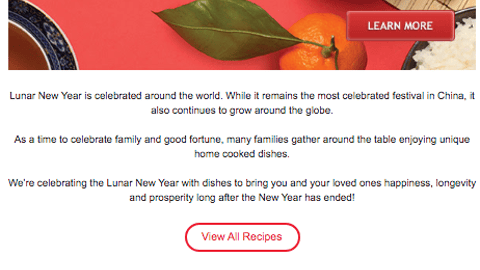 ShopRite Lunar New Year 2020 Email