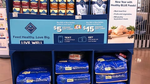 Blue Buffalo Kroger 'Feed Well' Floorstand