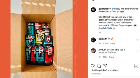 Art of Sport Target Instagram Update