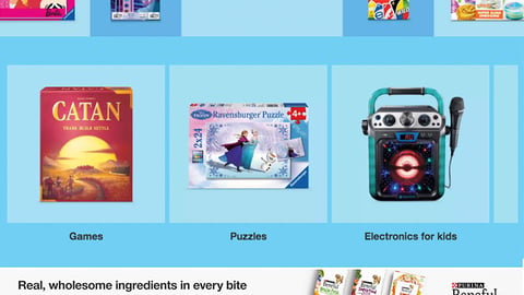 Target 'Entertainment for Everyone' Leaderboard Ad