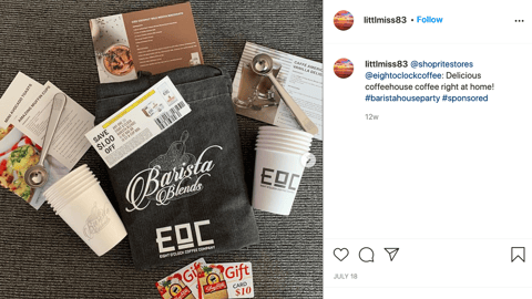 Eight O'Clock Coffee Ripple Street ShopRite Instagram Update