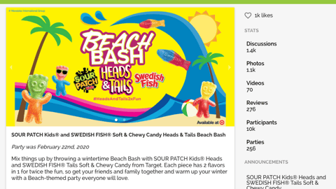 Ripple Street Mondelez Target 'Beach Bash' Page