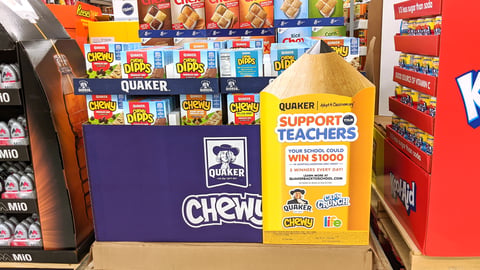 PepsiCo/Frito-Lay 'Support Your Teachers' Pallet Display