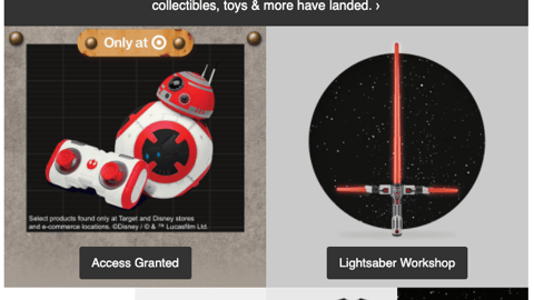 Target Star Wars: Galaxy’s Edge Trading Outpost Email