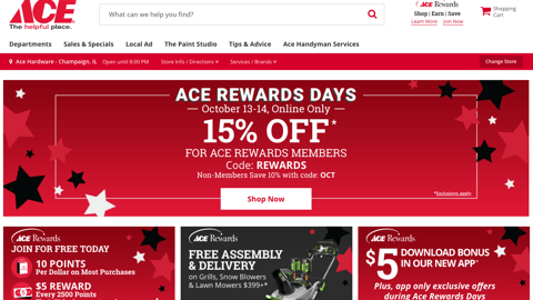 Ace Hardware 'Rewards Days' Sale