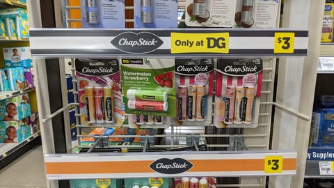 ChapStick Dollar General Merchandising Strip
