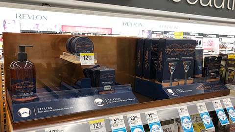 King C. Gillette Walgreens Shelf Unit