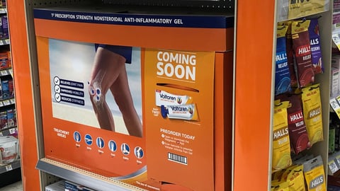 Voltaren Walgreens 'Coming Soon' Endcap