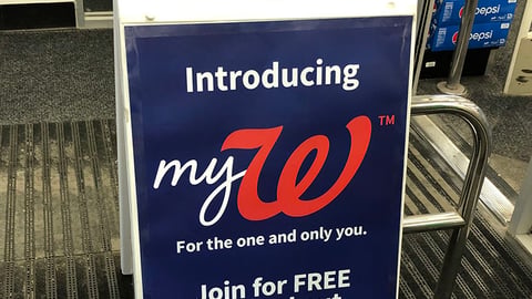 Walgreens MyWalgreens A-Board