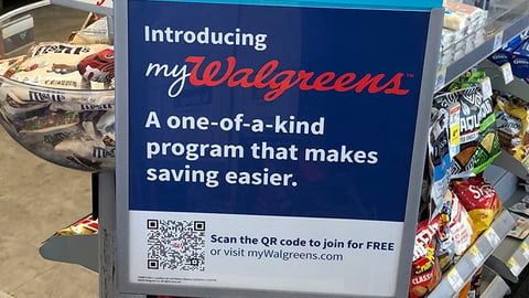 Walgreens MyWalgreens Circular Rack Sign