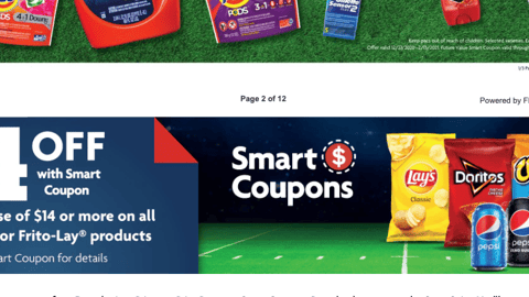 Family Dollar PepsiCo/Frito-Lay '$4 Off' Display Ad