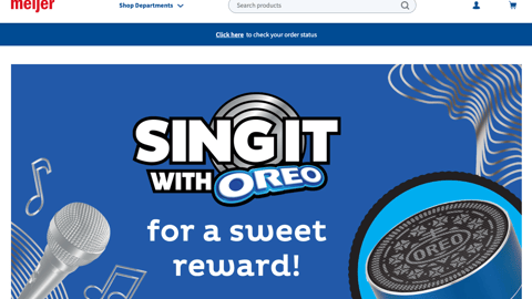 Meijer 'Sing It with Oreo' Page
