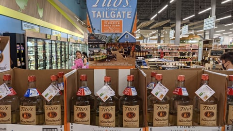 Tito’s Handmade Vodka 'Tailgate' Sign
