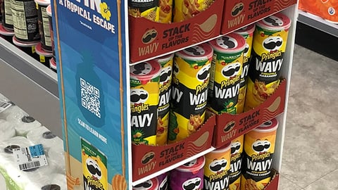 Pringles Wavy Walgreens Floorstand