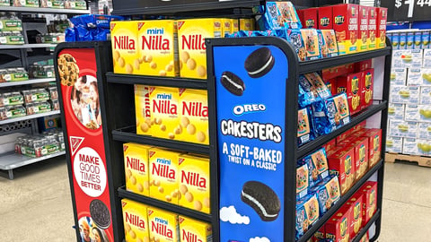 Mondelez Walmart 4-Way Pallet Display