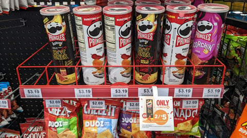 Pringles Scorchin' Hot Ones 'Only at Circle K' Wobbler