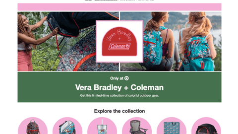 Target Vera Bradley + Coleman Brand Showcase