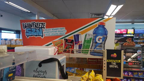 7-Eleven 'Collect 7Rewards Points' Rack Header