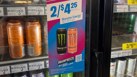 7-Eleven Monster Energy 'Brainfreeze Season' Cooler Cling