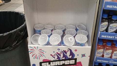 7-Eleven 'Slurpee Day' Floorstand