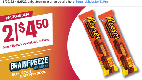 7-Eleven Reese's 'Brainfreeze Season' Facebook Update