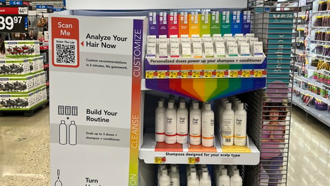 The Hair Lab by Strands Walmart 'Customized Hair Care' Endcap